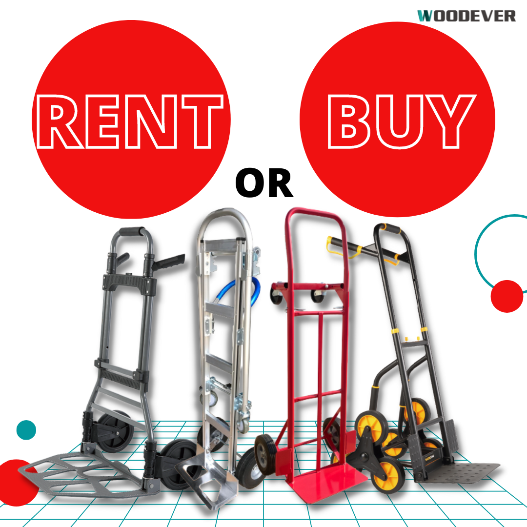 Pros and cons of hand truck rental vs. hand truck buying. Which one should we choose? 3 factors to consider: Frequency of use, types of items, and financial budget